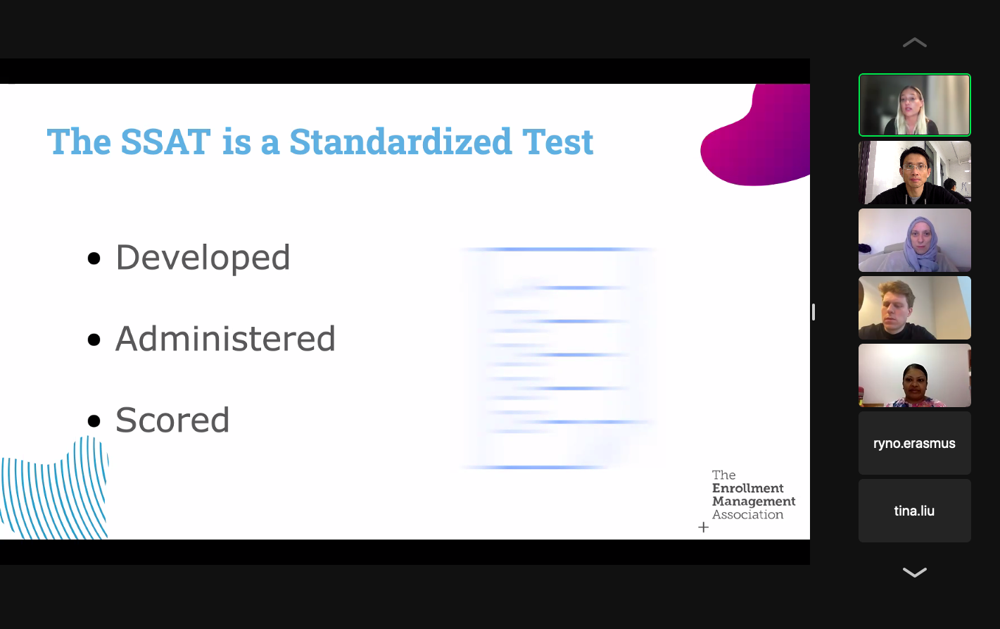 SSAT training for math and English teachers this morning, preparing the upcoming SSAT test for current Grade 9 students.png